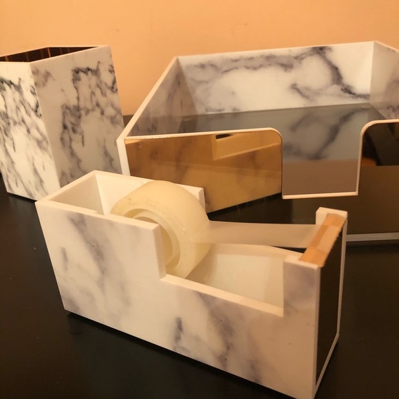 Rachel George Acrylic Marble Desk Set - Picture 6 of 8